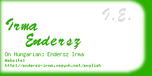 irma endersz business card